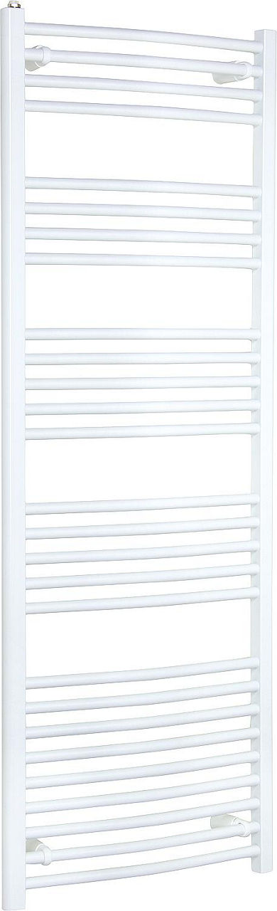 Radiateur sèche-serviettes Jessica courbé, blanc RAL 9016