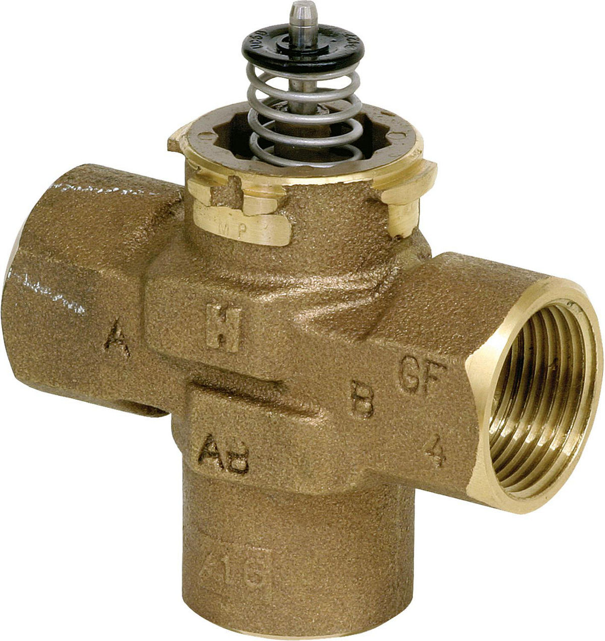 Vanne de commutation 3 voies Honeywell série VC, bronze PN 20