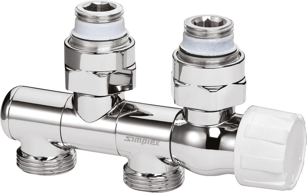 Garniture de vanne VarioCon DN 15 (1/2") femelle chromée, avec capuchon de protection