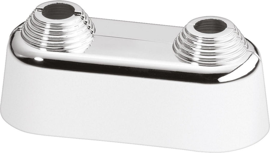 Rosace double simplex chromée pour tube Ø 10-22 mm