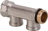 Collecteur universel IVAR DN 25 (1") x sorties DN 15 (1/2") femelles