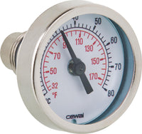 Thermomètre 0-80 °C avec fourreau