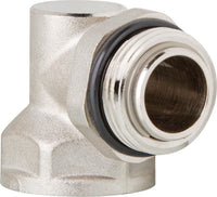 Raccord angulaire DN 25 (1") autoétanche nickelé