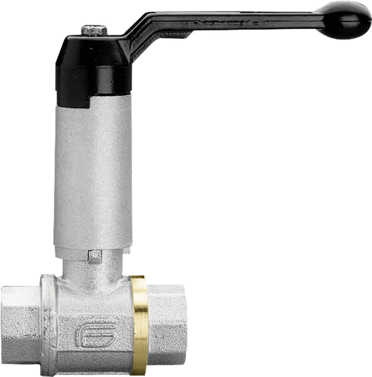 Robinet à boisseau sphérique laiton Total femelle × femelle, rallonge de tige
