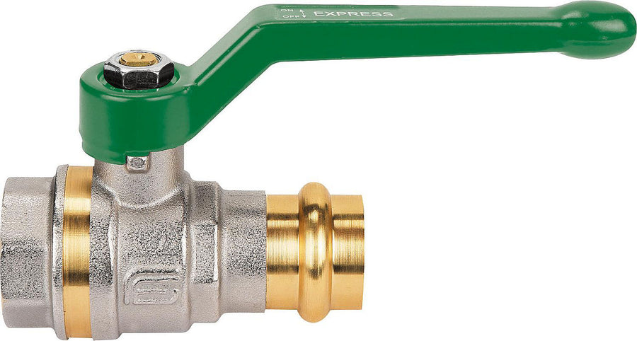 Robinet à boisseau sphérique eau potable EFFEBI femelle × à sertir, poignée à levier alu