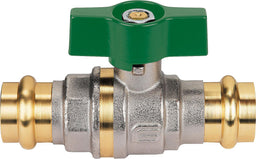 Robinet à boisseau sphérique eau potable EFFEBI à sertir × à sertir, poignée papillon alu