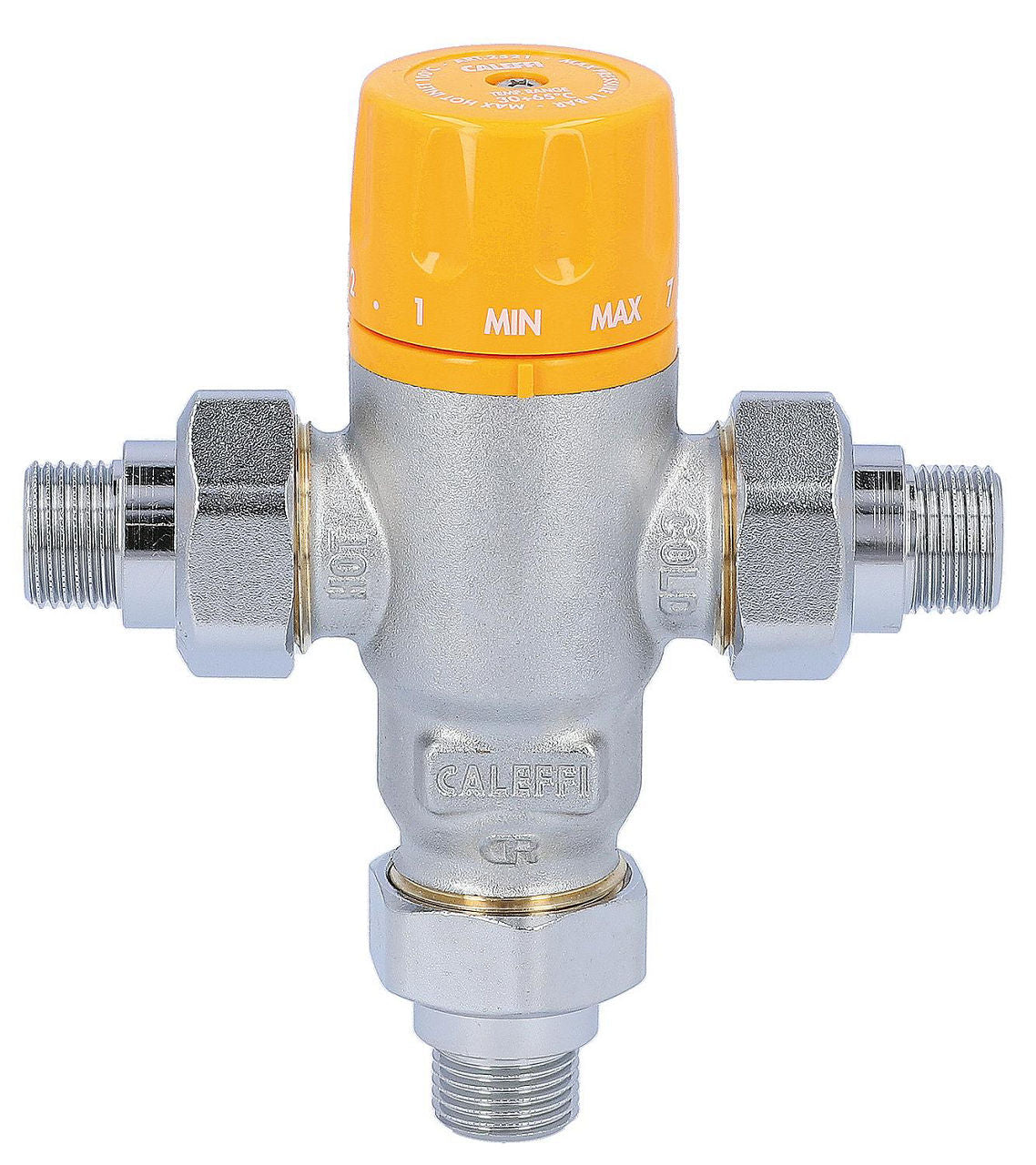 Mitigeur thermostatique solaire Caleffi 2521 réglable, 30-65 °C