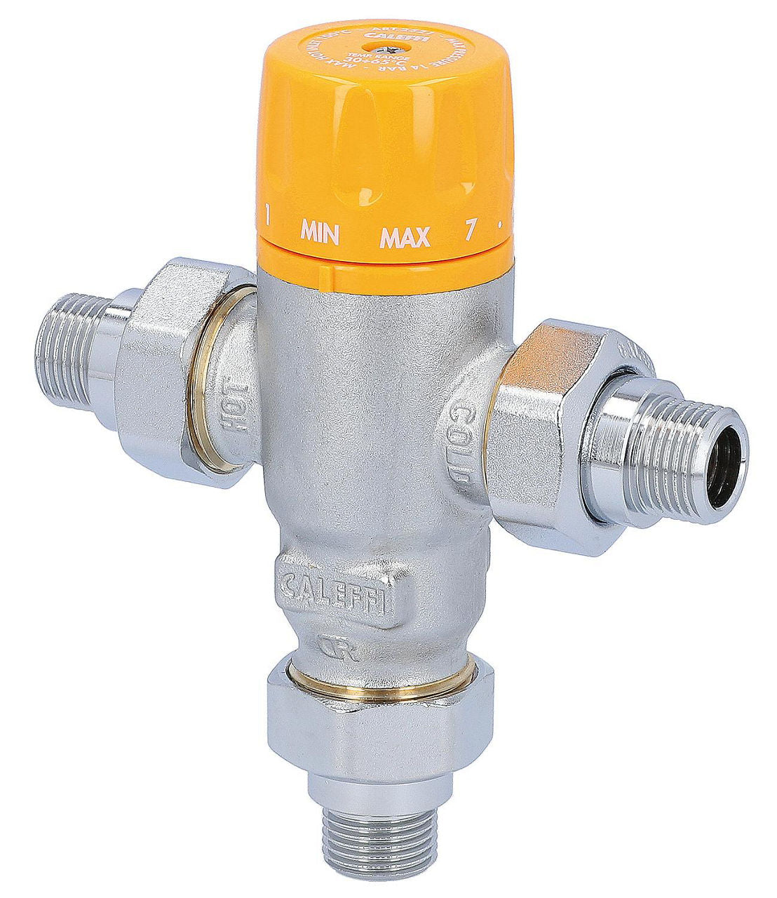 Mitigeur thermostatique solaire Caleffi 2521 réglable, 30-65 °C