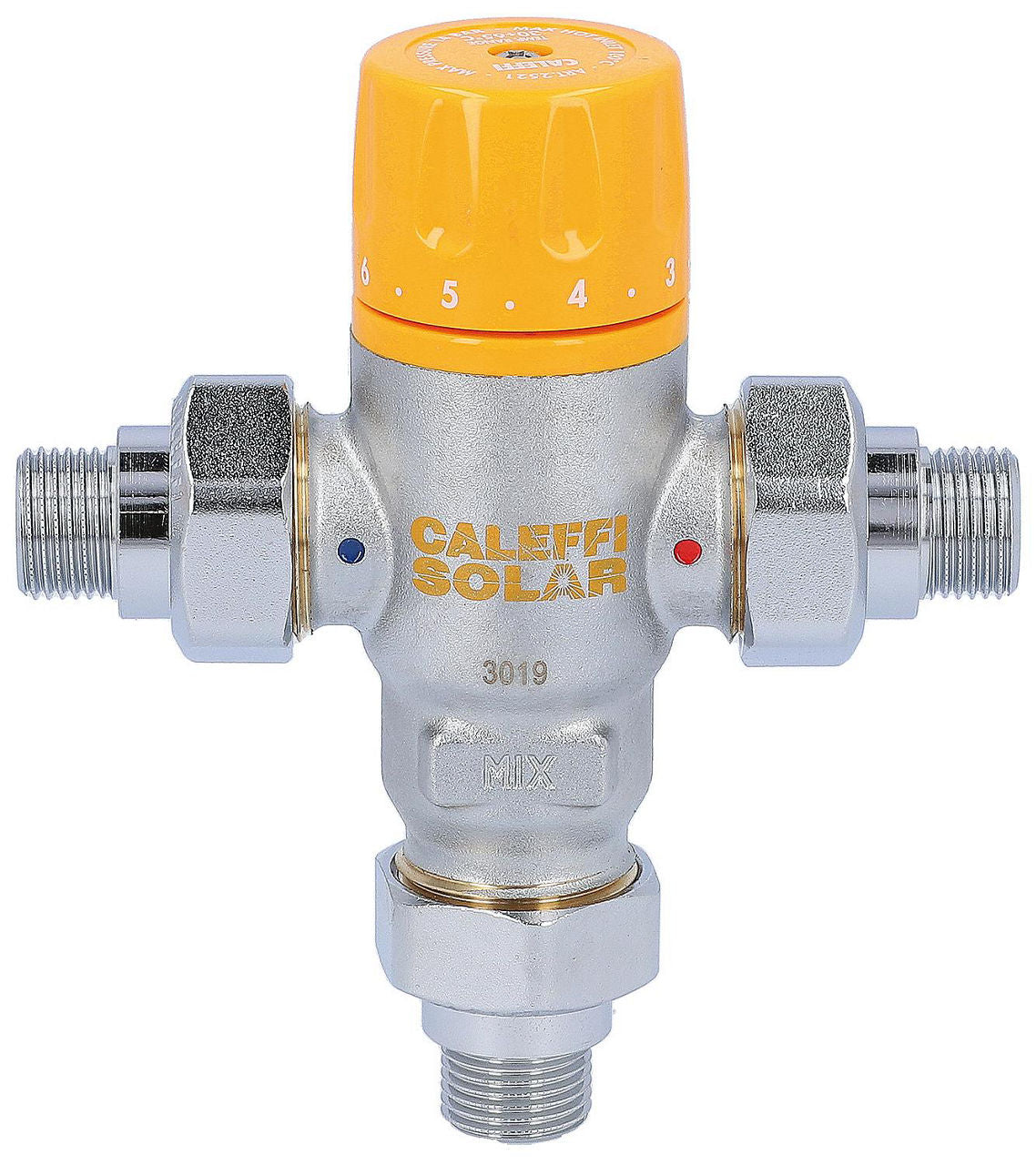 Mitigeur thermostatique solaire Caleffi 2521 réglable, 30-65 °C
