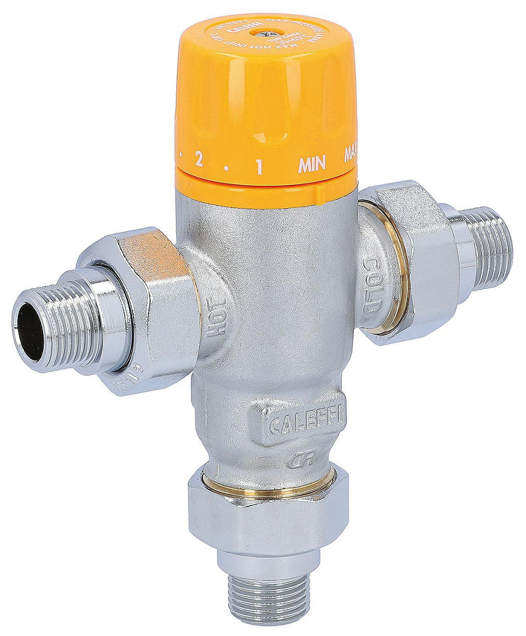 Mitigeur thermostatique solaire Caleffi 2521 réglable, 30-65 °C