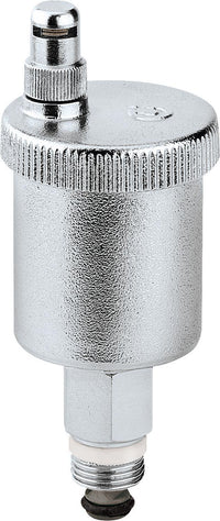 Purgeur automatique Caleffi MINICAL type 5021, avec bouchon hygroscopique, DN 10 (3/8") mâle, laiton chromé