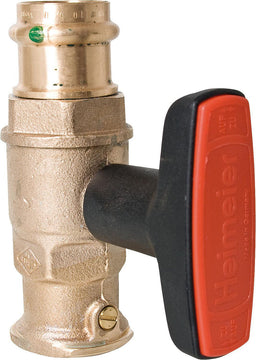 Vanne à boisseau sphérique de pompe bronze IMI Heimeier Globo P-S à sertir, pour circulateur