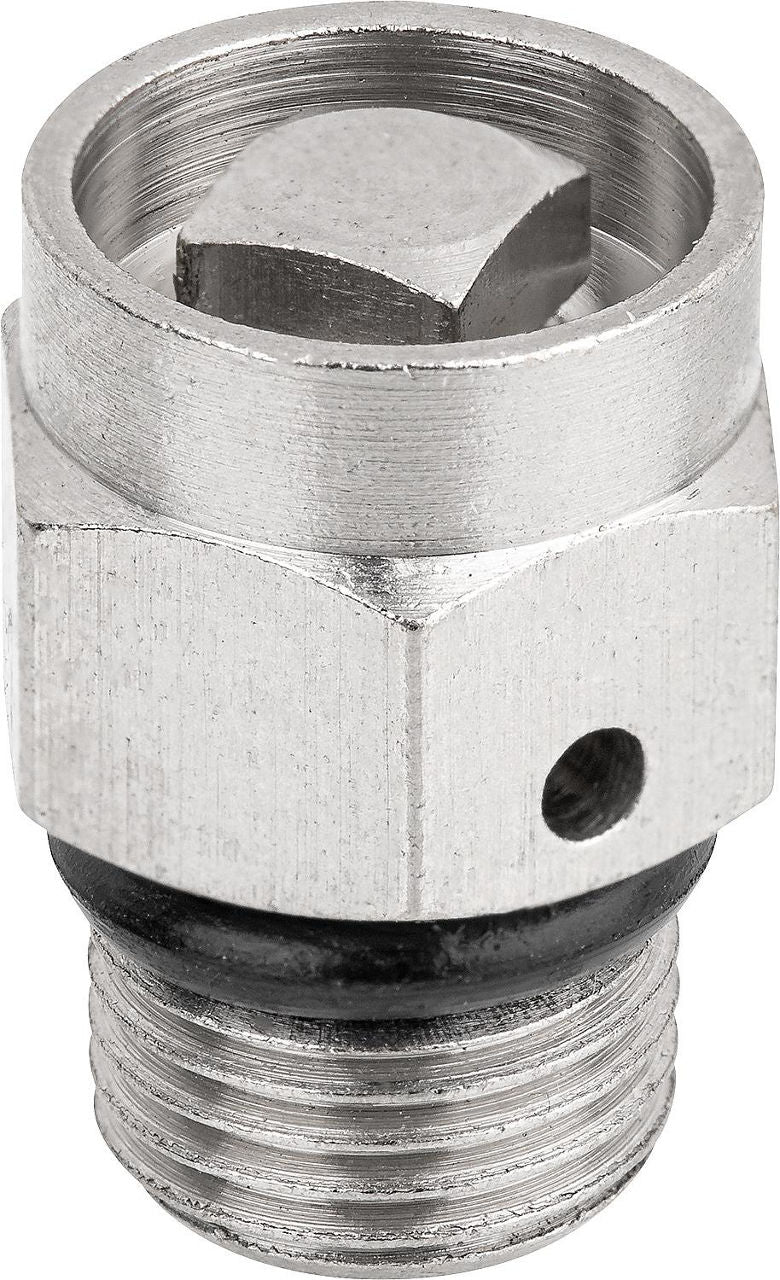 Vanne de purge DN 6 (1/8"), laiton nickelé, joint conique