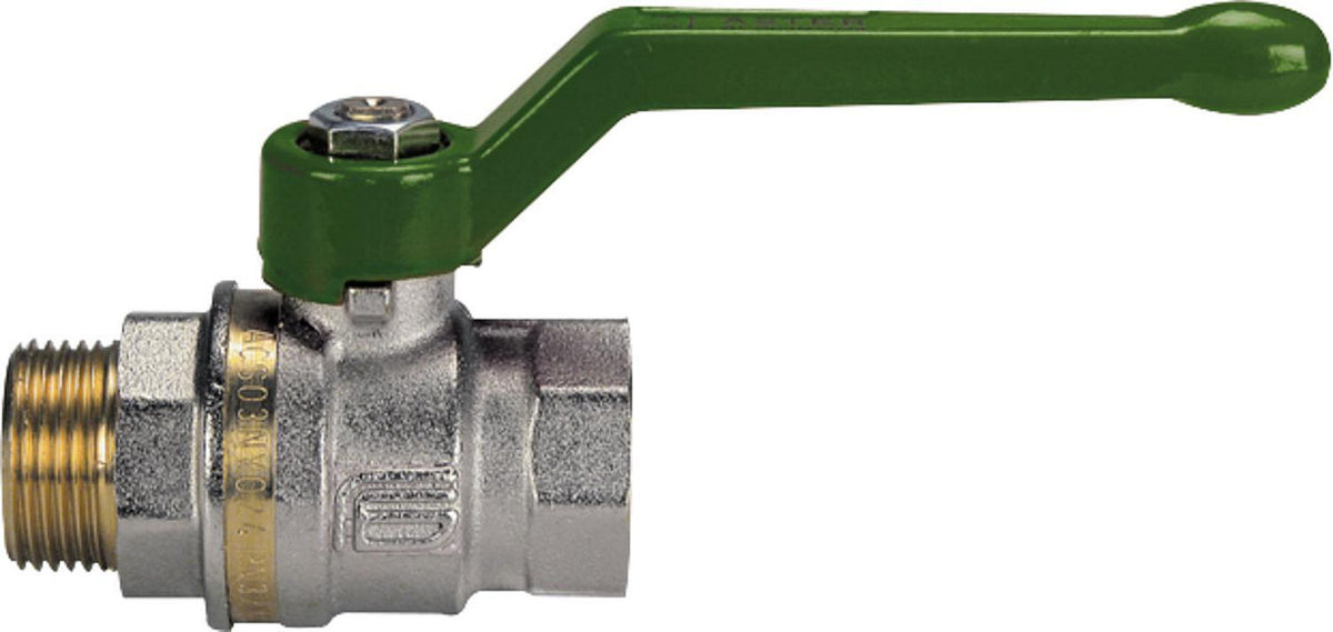 Robinet à boisseau sphérique eau potable EFFEBI femelle × mâle, poignée à levier alu