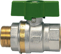 Robinet à boisseau sphérique eau potable EFFEBI femelle × mâle, poignée en T alu