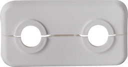 Rosace double fendue de radiateur PP blanche