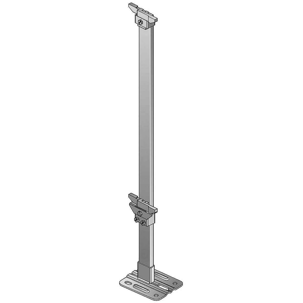 Tube pour console sur pied Standfix, blanc, 35 × 10 mm