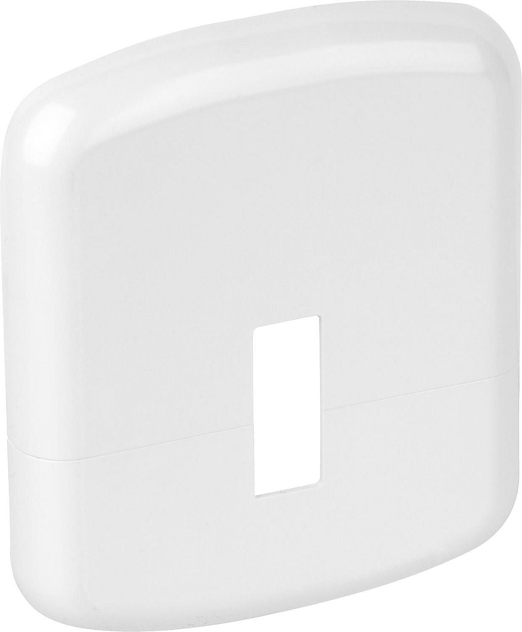 Rosace plastique blanche 130 × 110 mm pour cache-pieds de console sur pied