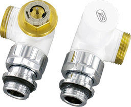 Kit de vanne thermostatique design Simplex D 3933 équerre inversée, DN 15 (1/2") mâle × eurocône DN 20 (3/4")