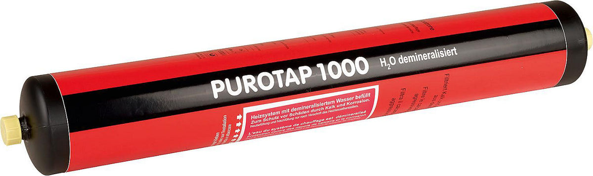 Cartouche de remplissage à usage unique Purotap, déminéralisation