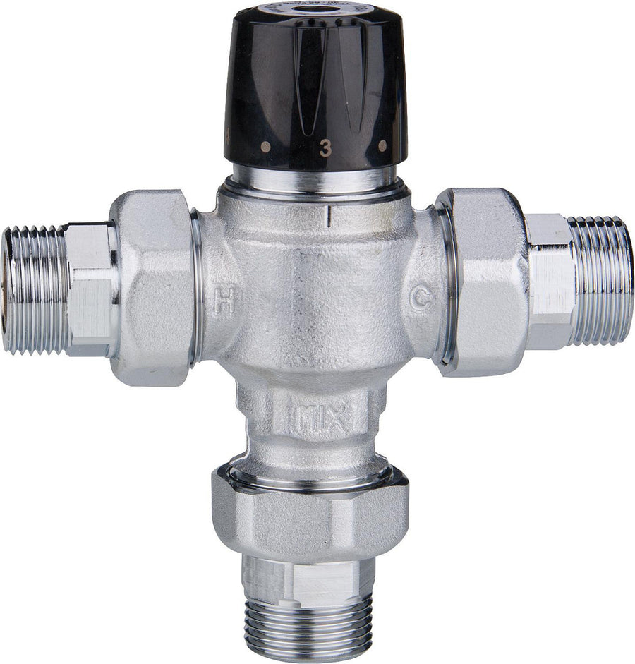 Vanne mélangeuse thermostatique Easyflow avec raccord, 30-65 °C