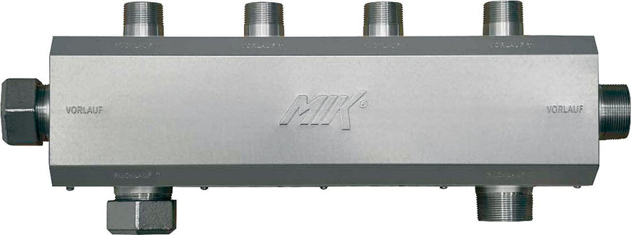 Collecteur-répartiteur de chauffage type HV 80/125 avec isolation – 165 kW, 7,3 m³/h