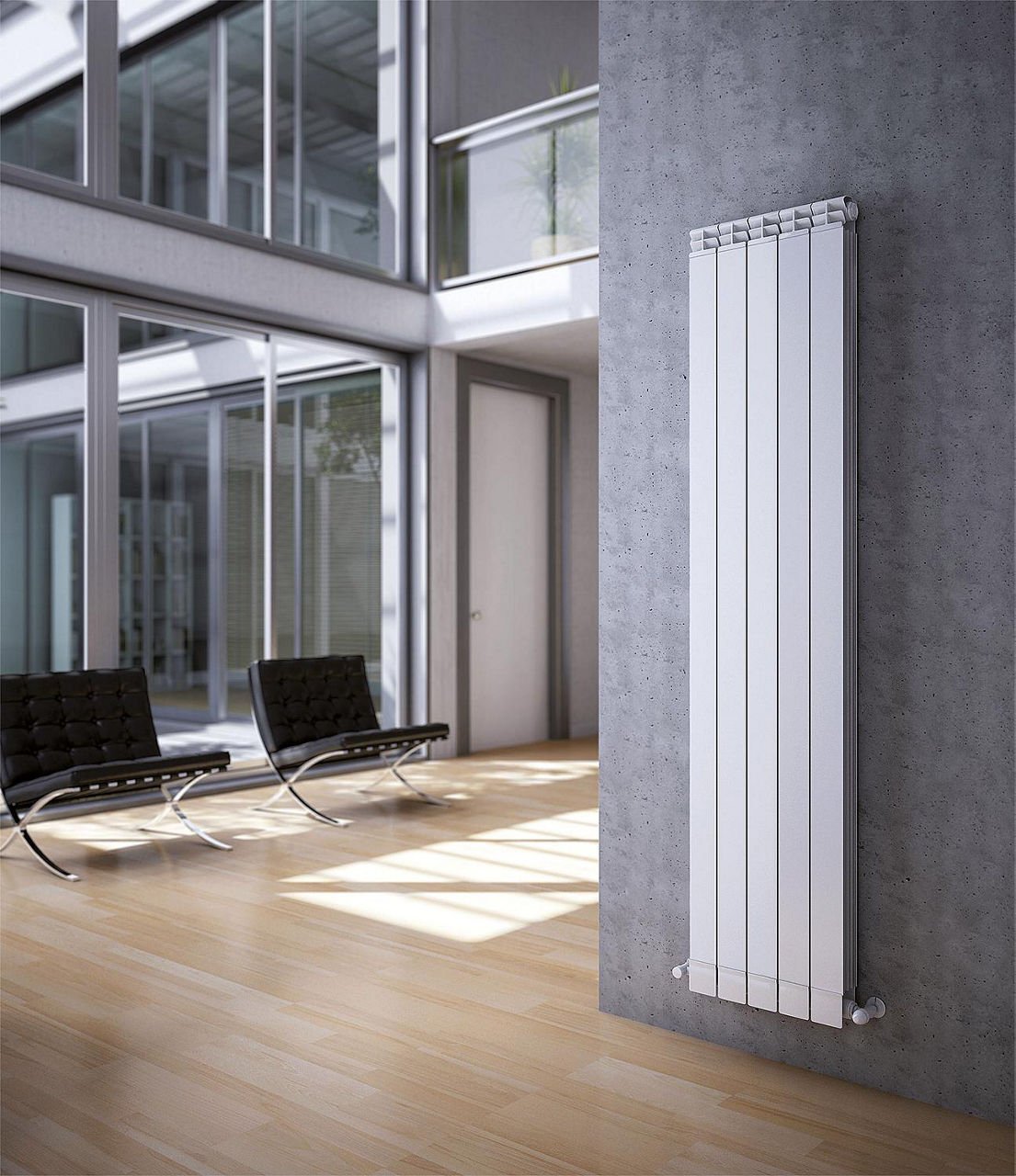 Radiateur en aluminium Fondital Maior Dual 80, H 1866 mm, entraxe 1800 mm