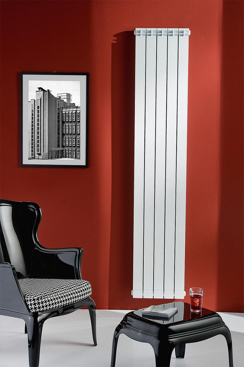 Radiateur en aluminium Fondital Maior Dual 80, H 2066 mm, entraxe 2000 mm