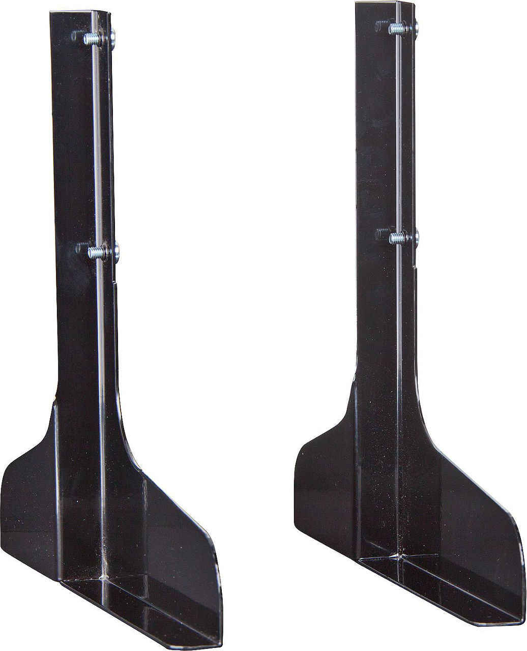 Paire de pieds en acier noir pour radiateur infrarouge mural