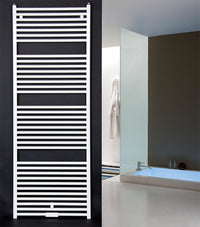 Radiateur sèche-serviettes Fondital Cool en aluminium avec raccord central, blanc RAL 9010