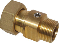 Vanne d'arrêt à boisseau Easyflow DN20 (3/4") mâle x DN25 (1") écrou tournant