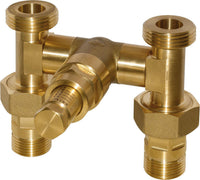 Soupape différentielle Easyflow,DN20(3/4") filetage mâlexDN25(1") filetage mâle joint plat