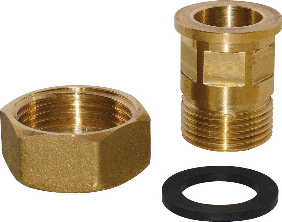 Raccord à visser Easyflow DN20(3/4") filetage mâle x DN25(1") écrou tournant, joint inclus