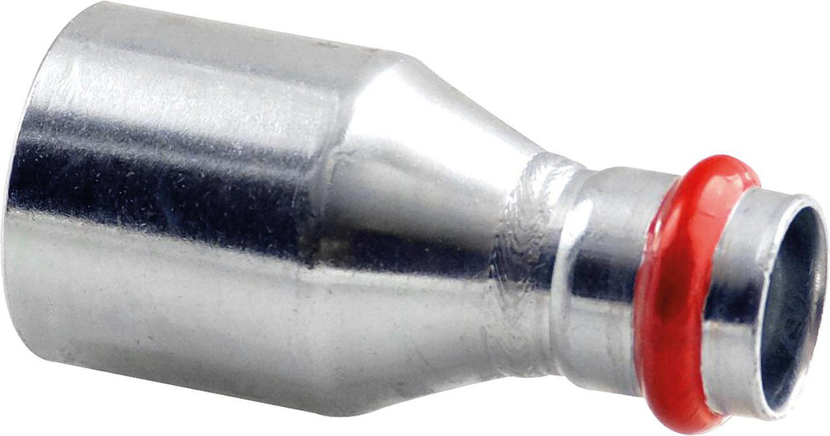 Raccord à sertir acier contour V