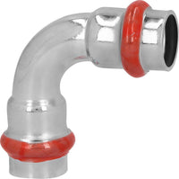 Coude 90° (F/F) à sertir acier contour V