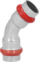 Coude 45° (F/F) à sertir acier contour V