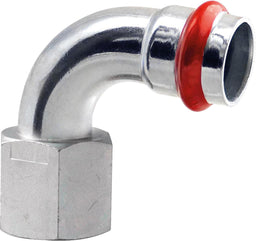 Coude de transition à sertir acier contour V (filetage F)