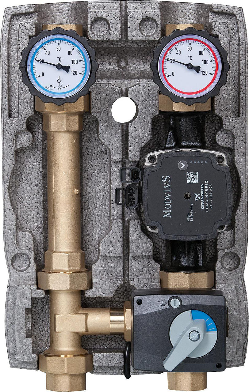 Module hydraulique Easyflow DN25 (1") avec vanne 3 voies et servomoteur