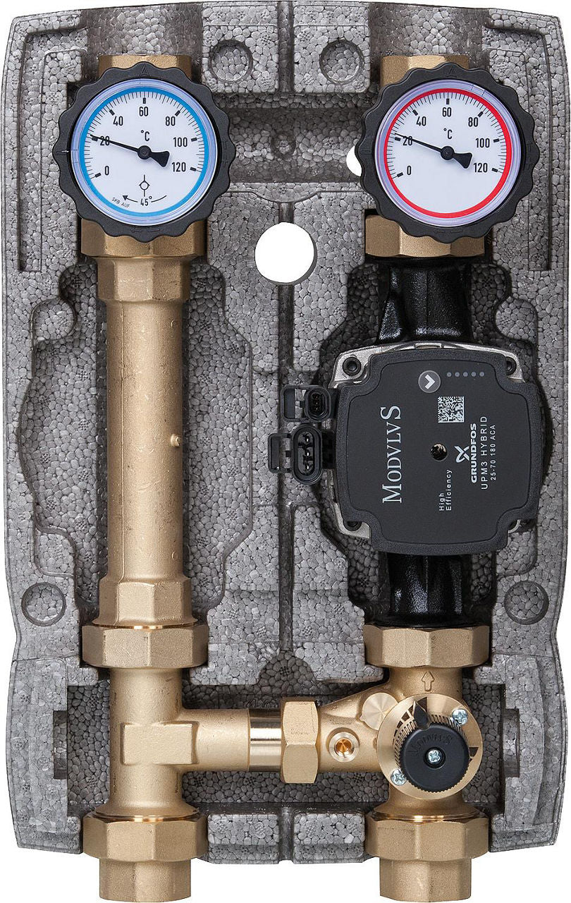 Module hydraulique Easyflow DN25 (1") avec vanne 3 voies sans servomoteur