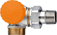 Corps de vanne thermostatique IMI Heimeier Eclipse DN 15 (1/2") × eurocône DN 20 (3/4") équerre inversée, mâle