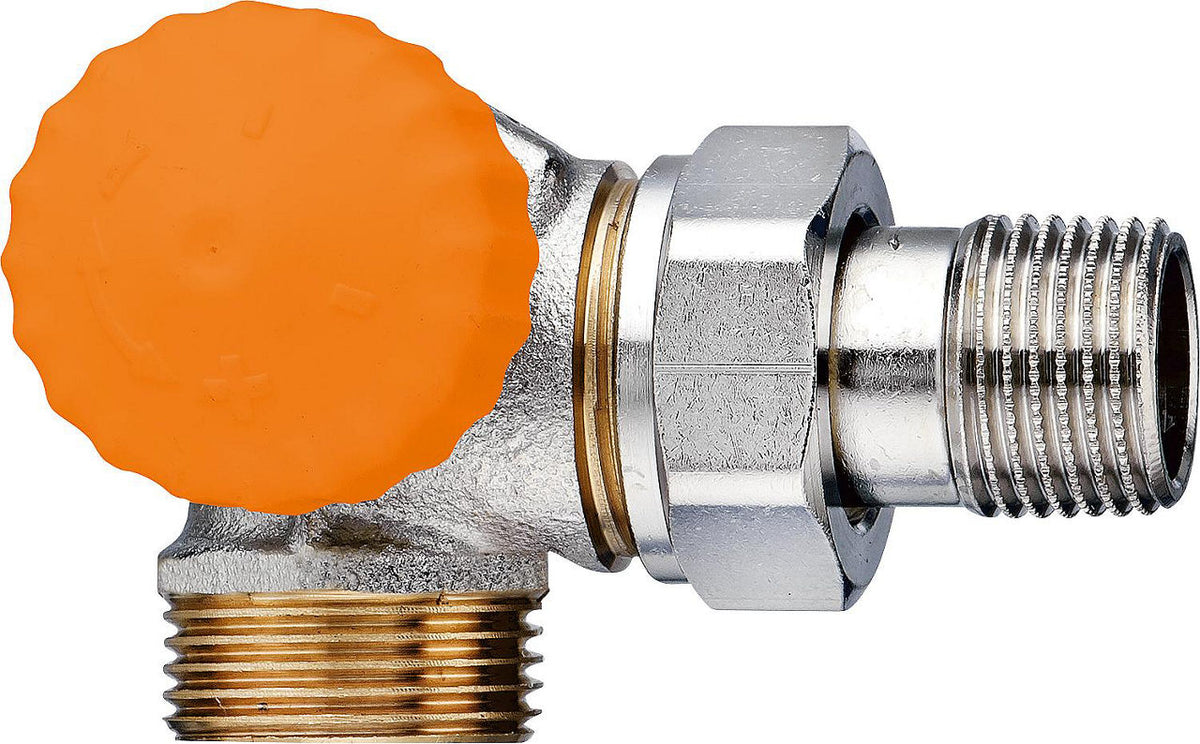 Corps de vanne thermostatique IMI Heimeier Eclipse DN 15 (1/2") × eurocône DN 20 (3/4") équerre inversée, mâle