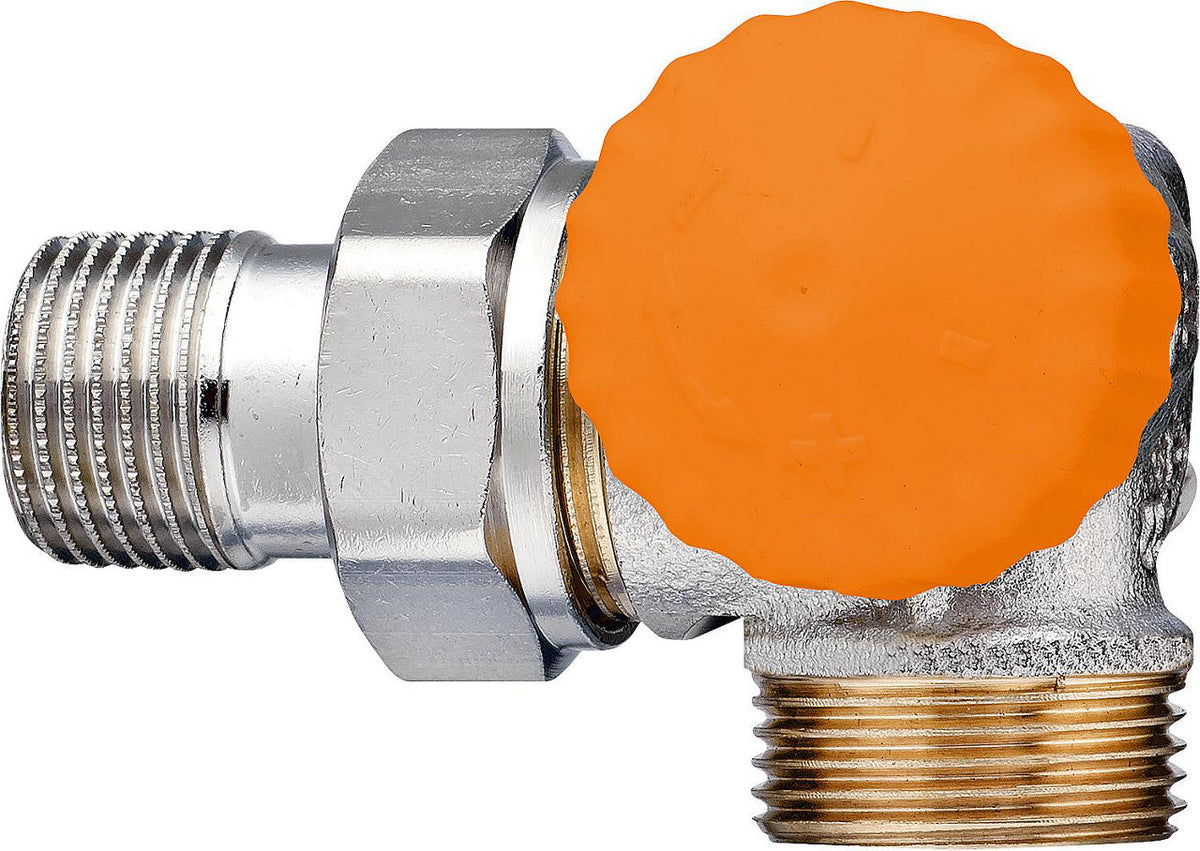 Corps de vanne thermostatique IMI Heimeier Eclipse DN 15 (1/2") × eurocône DN 20 (3/4") équerre inversée, mâle
