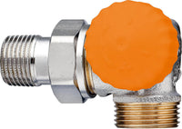 Corps de vanne thermostatique IMI Heimeier Eclipse DN 15 (1/2") × eurocône DN 20 (3/4") équerre inversée, mâle
