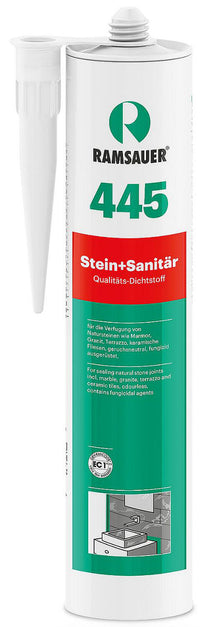 Silicone neutre RAMSAUER 445 Pierre + Sanitaire 310ml cartouche