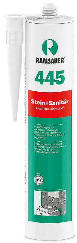 Silicone neutre RAMSAUER 445 Pierre + Sanitaire 310ml cartouche