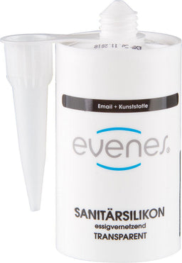 Silicone sanitaire EVENES transparent 80ml cartouche