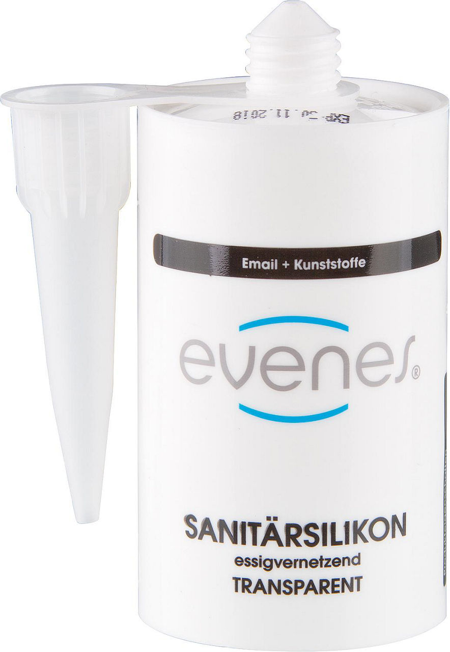 Silicone sanitaire EVENES transparent 80ml cartouche
