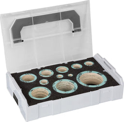 Mallette de joints pour installation gaz et eau HD 198 pièces, résistant HTB