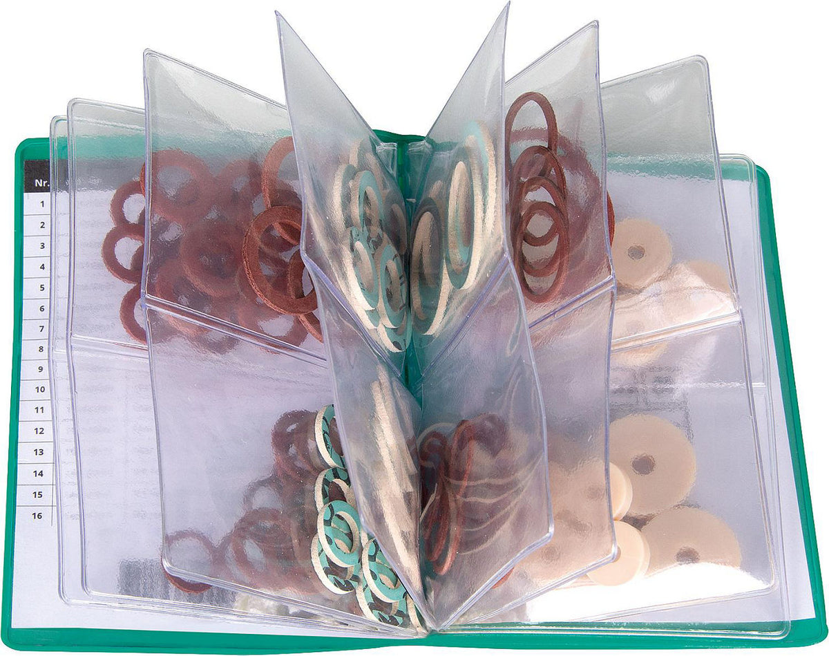 Assortiment de joints Mini Pocket 102 pièces - Set Fiber, HD, clapets de robinet