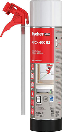 Mousse de montage rapide Fischer 2K B2 PU, 400 ml